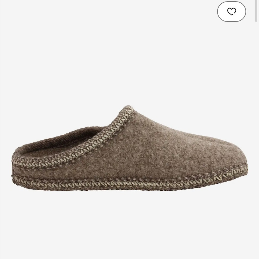 Haflinger Brown Wool Slippers